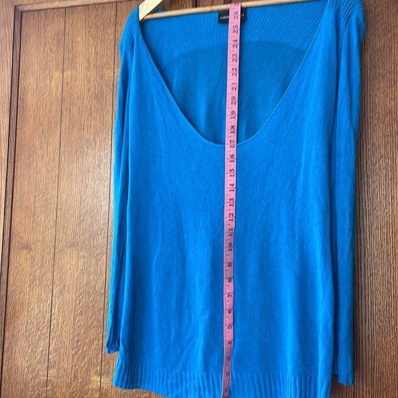 EMPORIO ARMANI Knit woman’s Wool Blue Sweater /TAGS included! Size Small (IT 42) - Picture 12 of 16